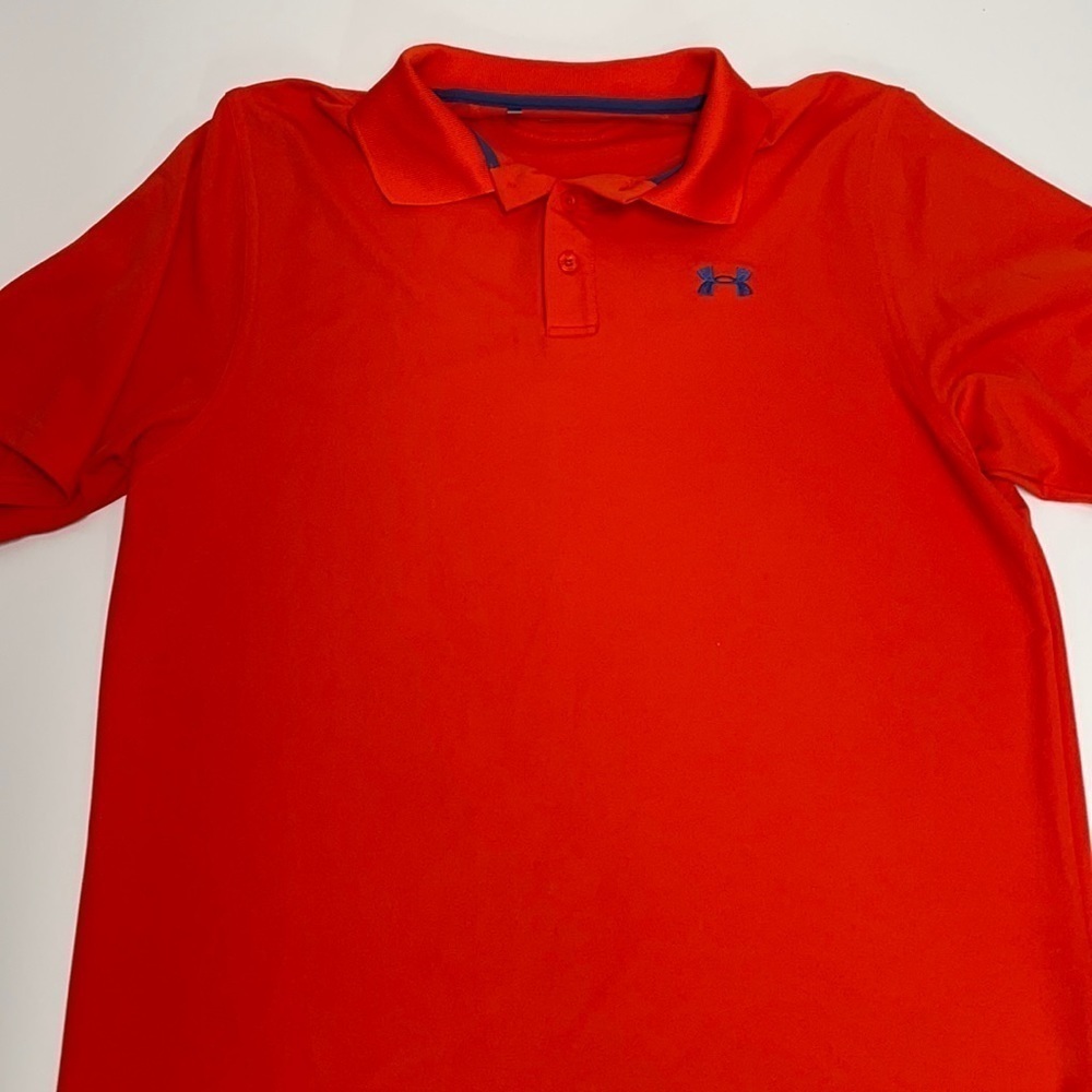 UNDER ARMOUR LOOSE heat gear SZ M orange polo